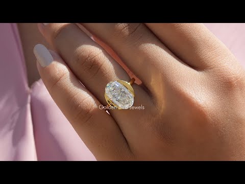 YouTube Video of Oval Cut Moissanite Solitaire Ring