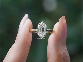 YouTube Video of Step Cut Marquise Lab Diamond Ring