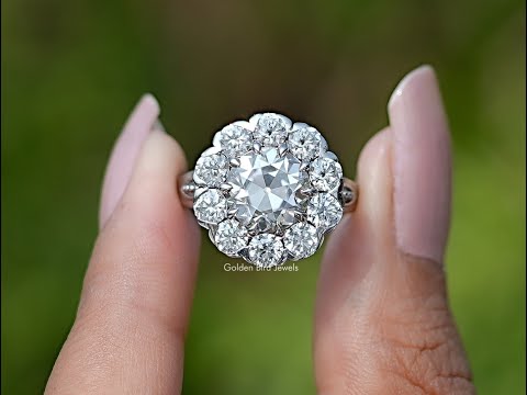 YouTube Video Of Round Cut Moissanite Halo Ring