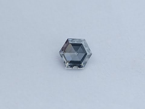 Rose Cut Hexagon Moissanite Loose Stone