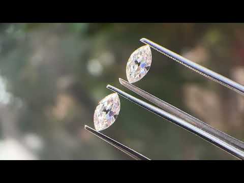 [YouTube Video Of Old Mine Marquise Cut Loose Moissanite]-[Golden Bird Jewels]