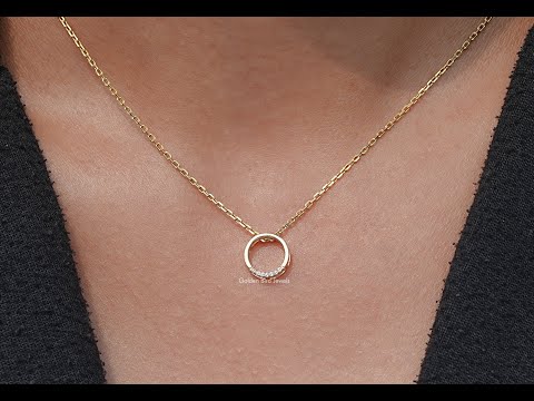 You tube Video of Round Cut Open Circle Pendant