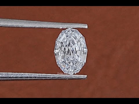 1CT Step Cut Oval Lab Grown Loose Diamond