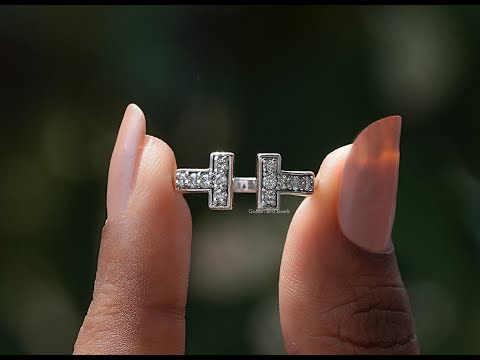 [YouTube Video Of Round Cut T Bar Open Cuff Wedding Band]-[Golden Bird Jewels]