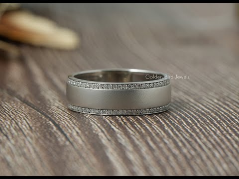 [YouTube Video Of Round Cut Moissanite Wedding Band]-[Golden Bird Jewels]