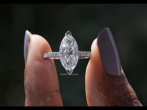 YouTube Video Of Marquise Cut Moissanite Engagement Ring