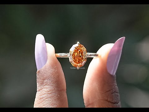 [YouTube Video Of Step Cut Oval Moissanite Solitaire Ring]-[Golden Bird Jewels]