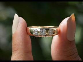 [YouTube Video Of Old Mine Cushion Cut Moissanite Ring]-[Golden Bird Jewels]