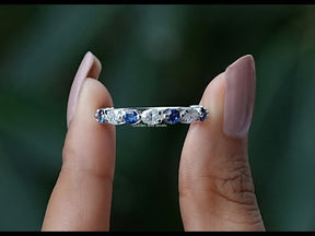 [YouTube Video Of Marquise And Round Cut Wedding Band]-[Goldn Bird Jewels]