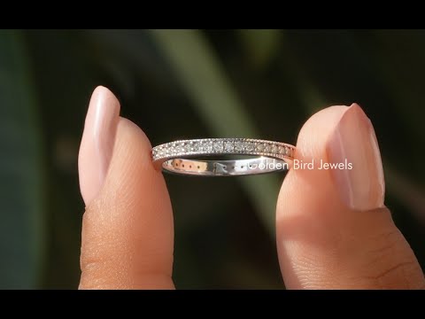 [YouTube Video Of Round Cut Moissanite Eternity Band]-[Golden Bird Jewels]