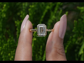 YouTube Video Of Emerald Cut Lab Diamond Ring