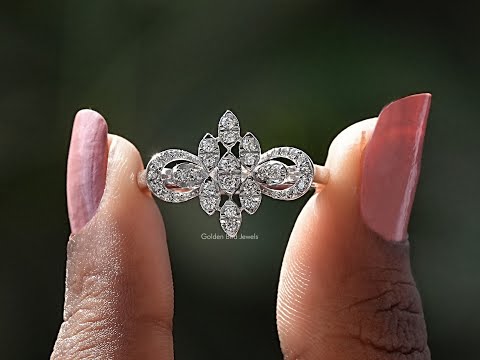 [YouTube Video Of Round Cut Diamond Cluster Ring]-[Golden Bird Jewels]