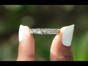 [YouTube Video Of Round Cut Moissanite Eternity Band]-[Golden Bird Jewels]