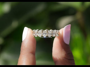 [YouTube Video Of Oval Cut Lab Diamond Eternity Band]-[Golden Bird Jewels]