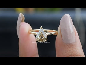 YouTube Video Of Moissanite Old Mine Pentagon Cut Solitaire Ring