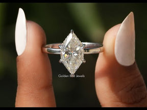 Dutch Marquise Cut Hidden Halo Ring