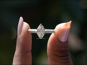 YouTube Video Of Moissanite Accent Moval Cut Ring