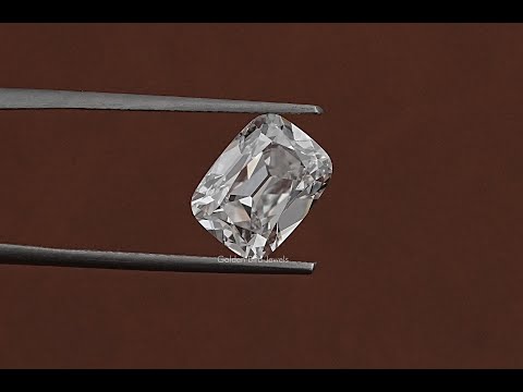 [YouTube Video Of Elongated Old Mine Cushion Cut Diamond]-[Golden Bird Jewels]