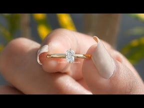 YouTube Video Of Radiant Cut Lab-Grown Engagement Ring