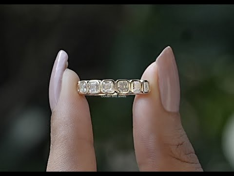 [YouTube Video Of Asscher Cut Full Eternity Band]-[Golden Bird Jewels]