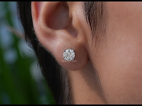 [YouTube Video Of Old European Round Cut Stud Earrings]-[Golden Bird Jewels]