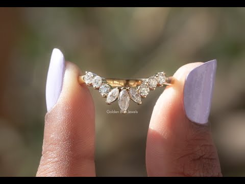 [YouTube Video Of Marquise Cut Wedding Band]-[Golden Bird Jewels]