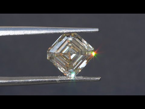 [YouTube Video Of Asscher Cut Loose Moissanite]-[Golden Bird Jewels]