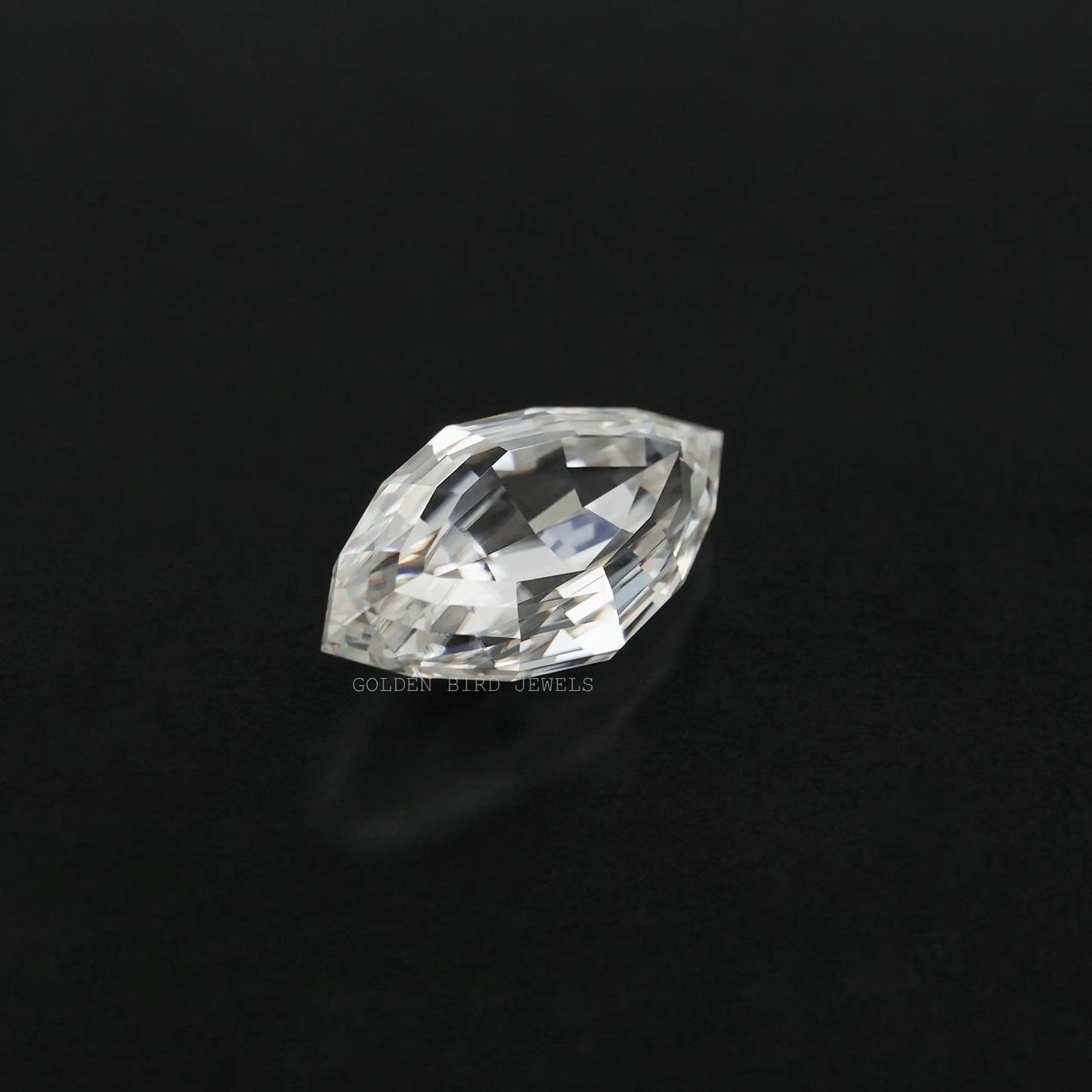 Cross View Of Moissanite Marquise Shaped Loose Stone 