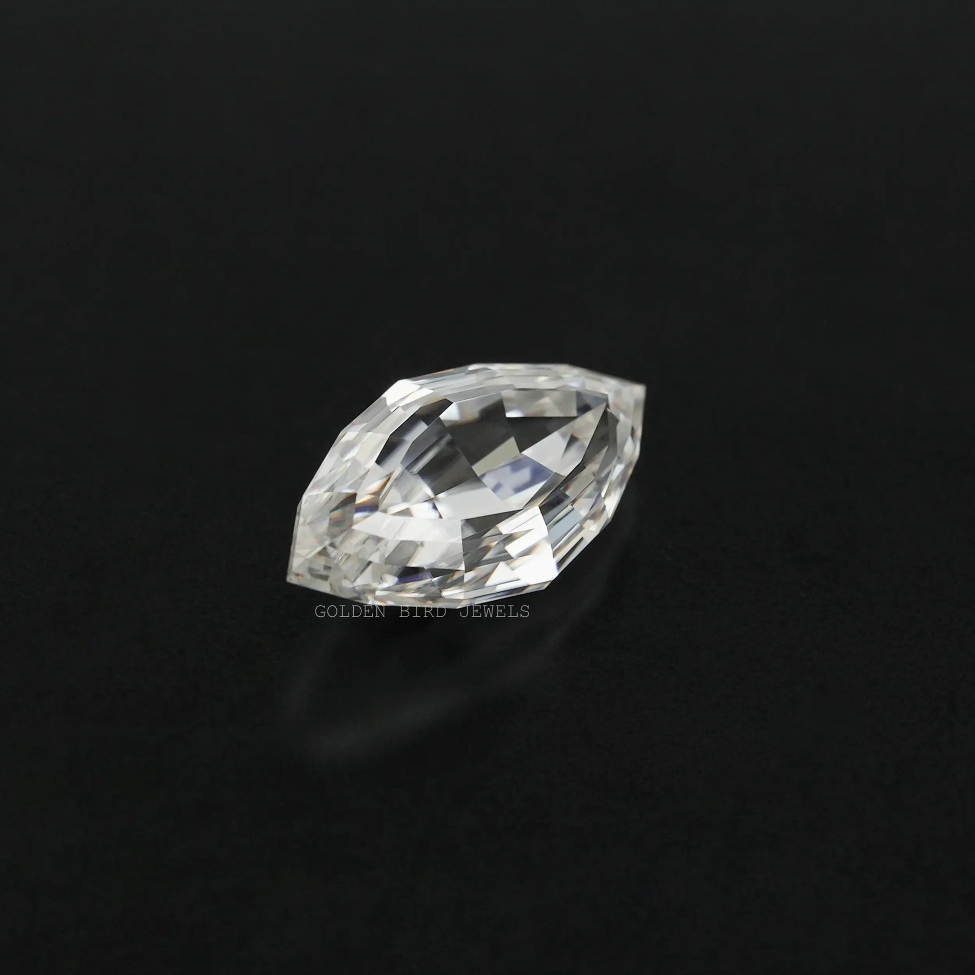 Cross View Of Moissanite Marquise Shaped Loose Stone 