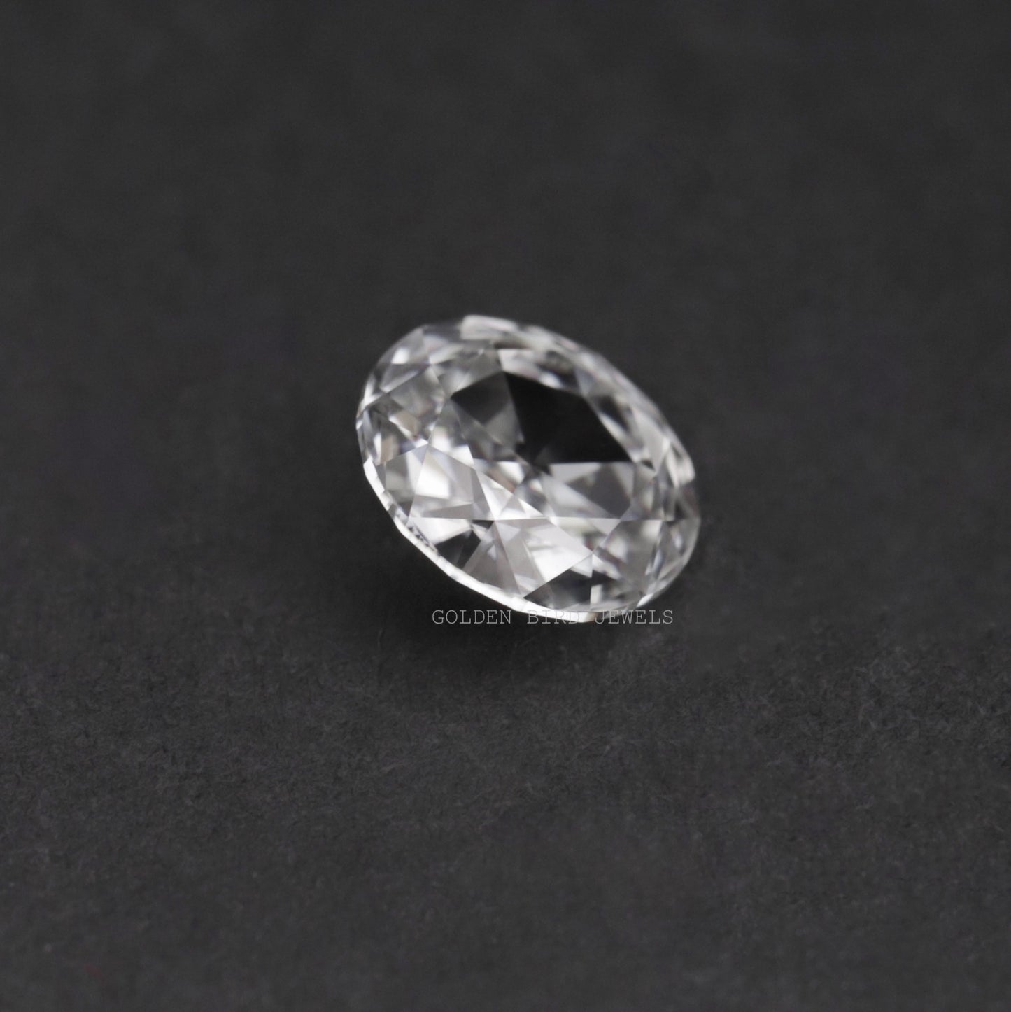 Front View Of Round Cut Loose Moissanite Stone