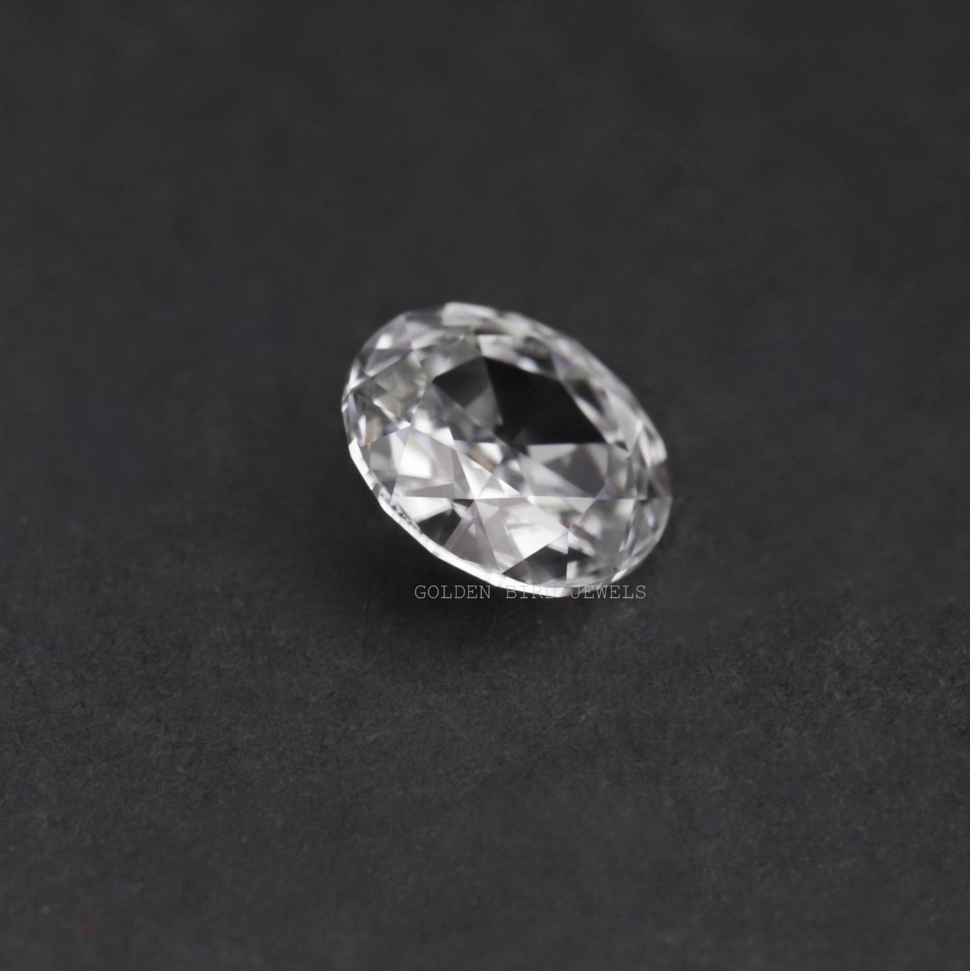 Front View Of Round Cut Loose Moissanite Stone