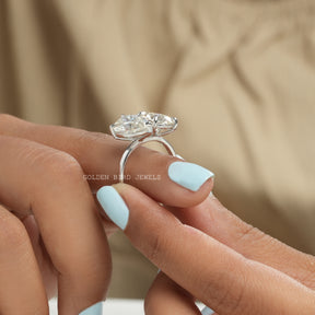 Pear & Oval Cut Moissanite You And Me Ring For Her