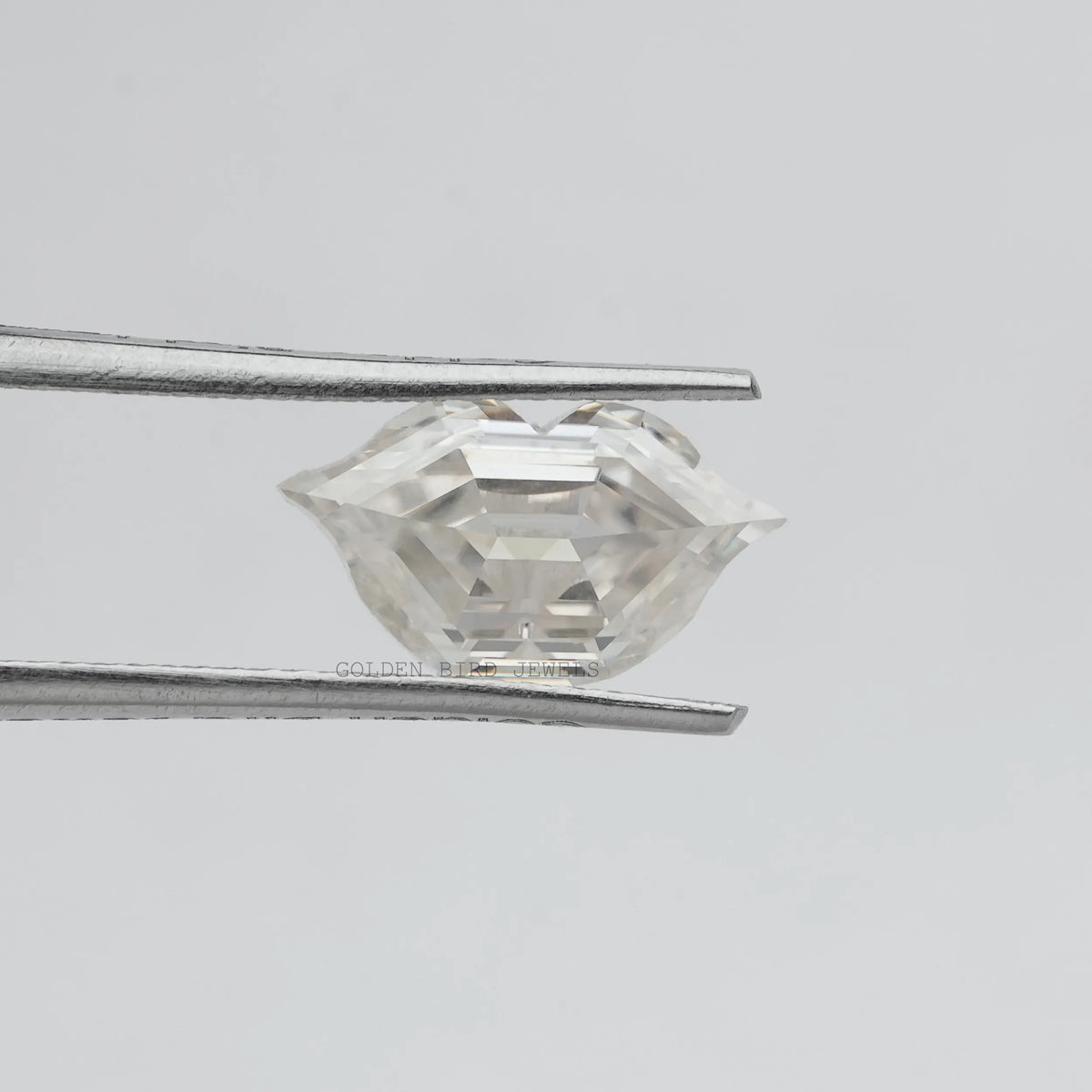 In tweezer View Of Lips Cut Loose Moissanite