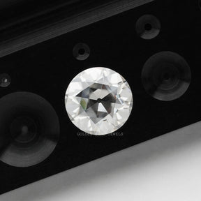 3.28 carat colorless old european cut loose moissnaite stone