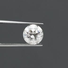 In tweezer 3.28 Carat Colorless old European round cut loose moissanite diamond