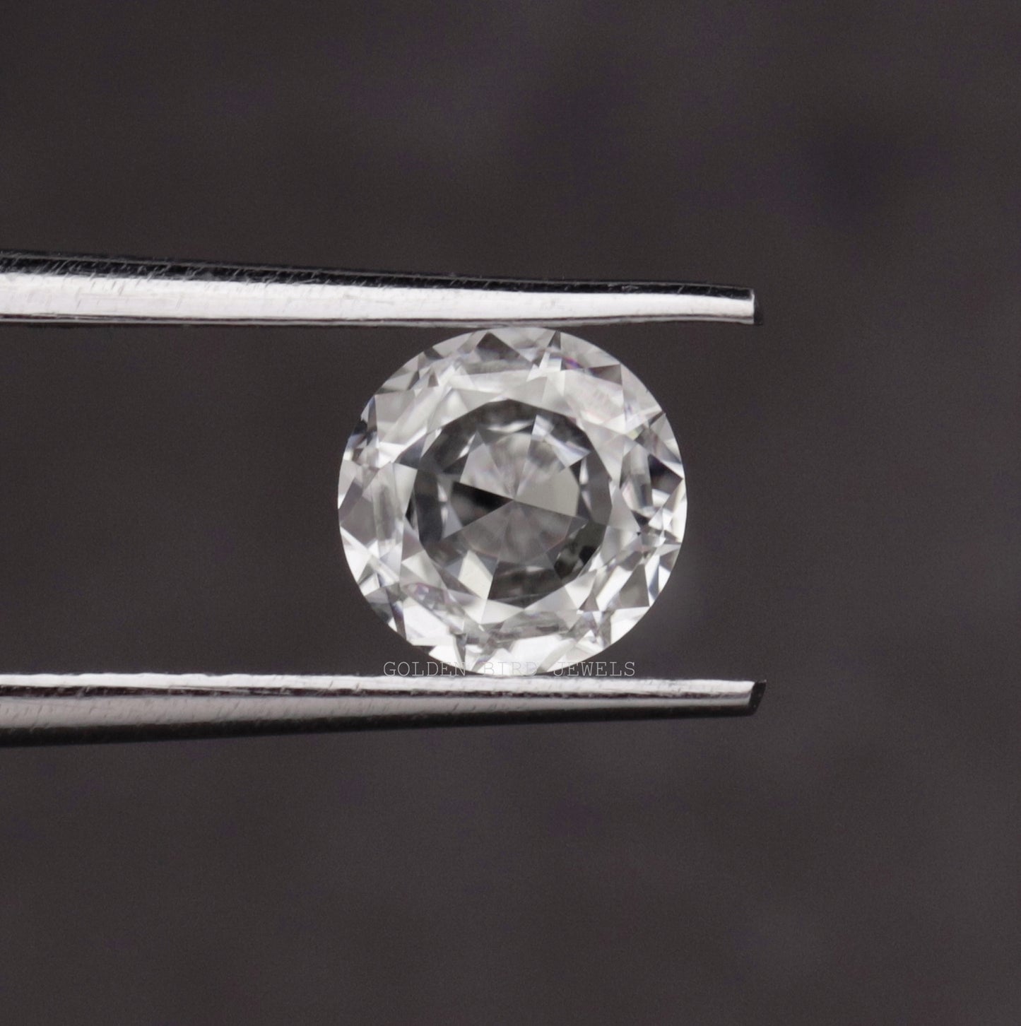 Rose Cut Round Loose Moissanite Stone