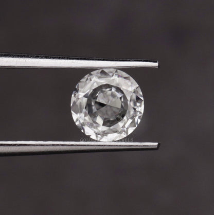 Rose Cut Round Loose Moissanite Stone