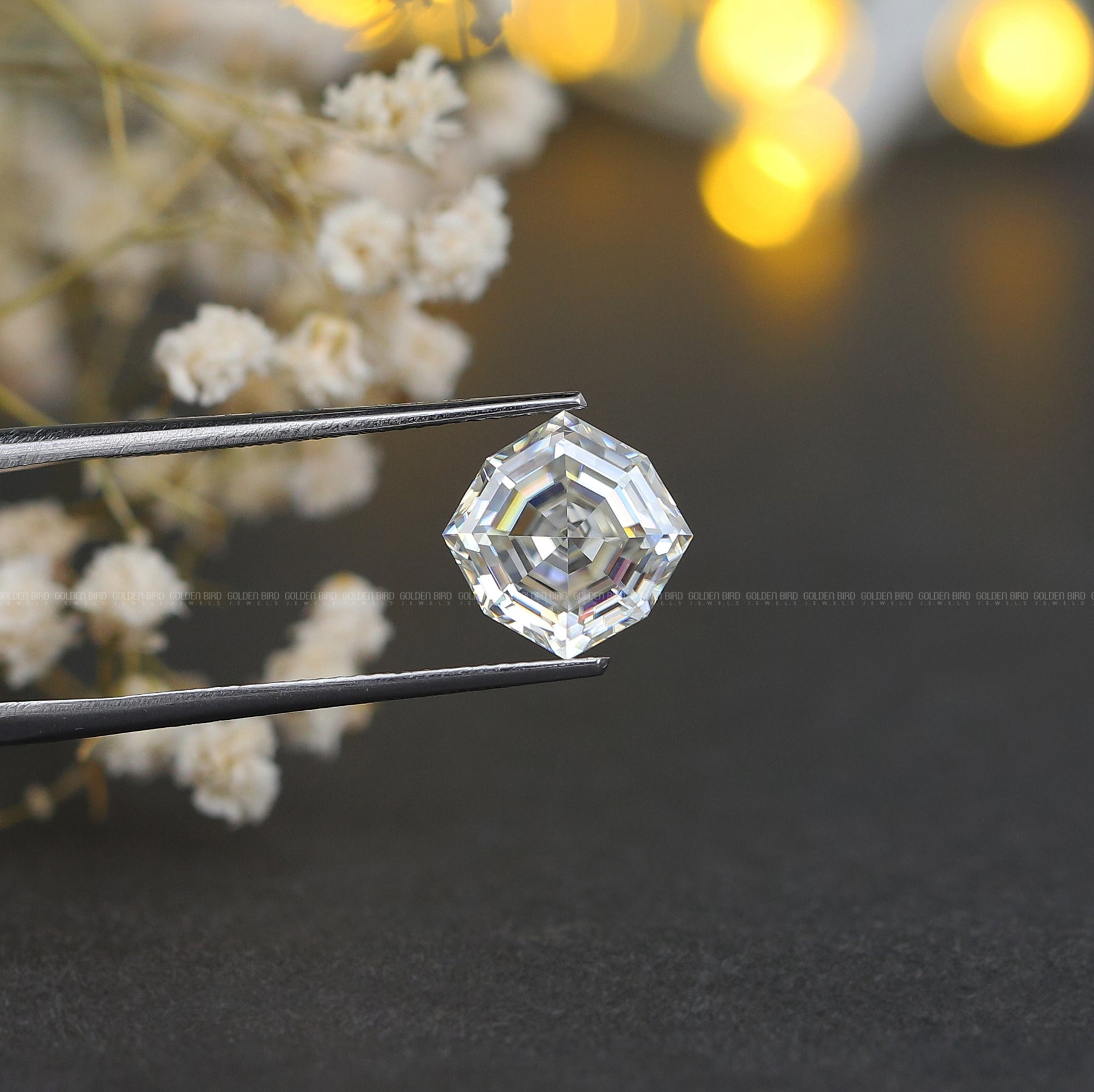 [Cushion Cut Loose Moissanite]-[Golden Bird Jewels]