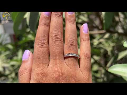 Youtube Video Round Cut Moissanite Women's Wedding Band