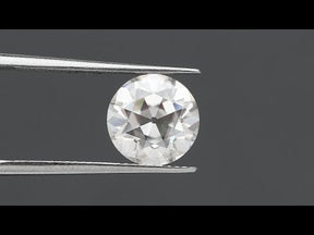 YouTube Video of 3.28 carat old european round cut moissanite stone